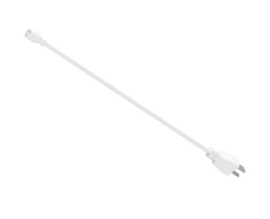 Nora Lighting NUDA-CP72MPW 72" Cord & Plug Power Cord for NUDA, Matte Powder White Finish