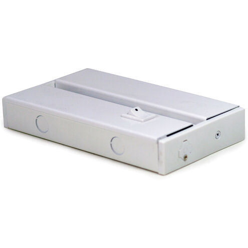 NORA Lighting NUA-602W Bravo Frost Junction Box for NUD-68, Undercabinet, White Finish