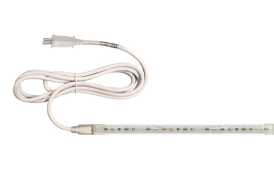 Nora Lighting NUTP13-W13-4-12-927/CP Custom Cut 13-ft, 4-in 120V Continuous LED Tape Light, Lumens 330lm / Wattage 3.6W per foot, Color Temperature 2700K, w/ Mounting Clips and 8' Cord & Plug