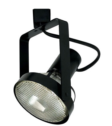 NORA Lighting NTH-148B Signature 1 Light Track Head Ceiling Light, Voltage 120V, Black  Finish