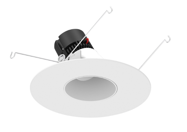 NORA Lighting NPRLV-56RSLACDXMPW 5"/6" Pearl Low Voltage LED Round Adjustable Slot Retrofit, Lumens 650lm, Wattage 11W, Color Temperature Comfort Dim, Matte Powder White Reflector / Matte Powder White