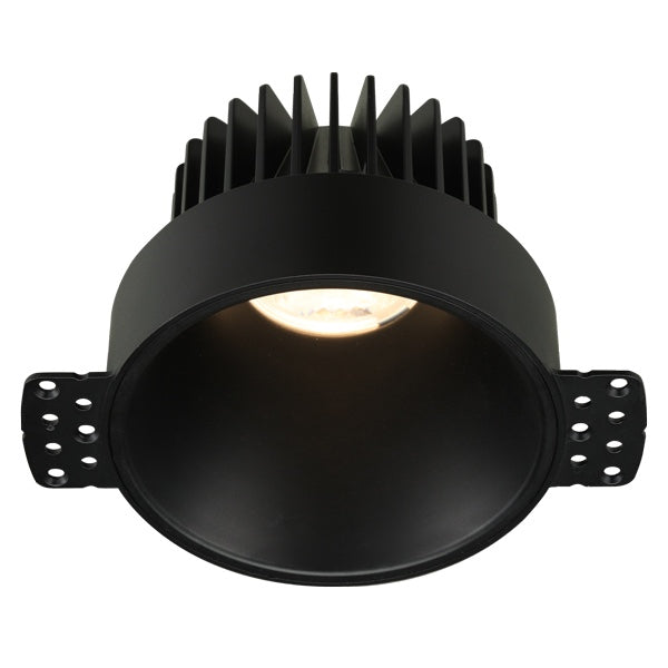 Lotus LED Lights LD4R-3018K-4R-BR-IT 4" Round Deep Regressed LED Downlight - 15W - Black Reflector - Trimless - Dim to Warm / 3K-18K - 980 Lumens - 120V