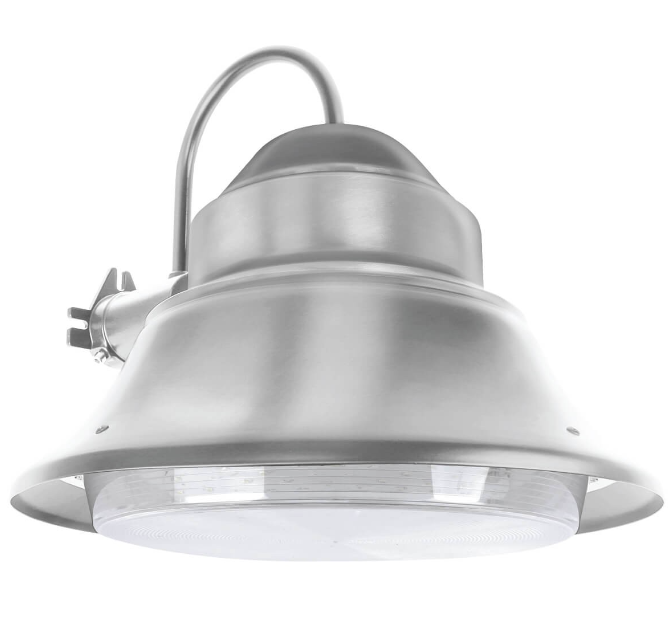 Feit Electric 73709 LED 120V Dusk-To-Dawn Security Floodlight Stainless Steel Fixture, Color Temperature 5000k, Lumens 3500lm, Wattage 50W