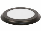 Feit Electric 74020 LED 15" Decorative Ultra Slim, Round Trim Flat Panel, Edge-Lit Design, Flush Mount, Bronze Trim, 3000K