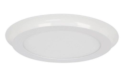 Feit Electric 74021 LED 15" Decorative Ultra Slim, Round Trim Flat Panel, Edge-Lit Design, Flush Mount, White Trim, 3000K 2 Pack