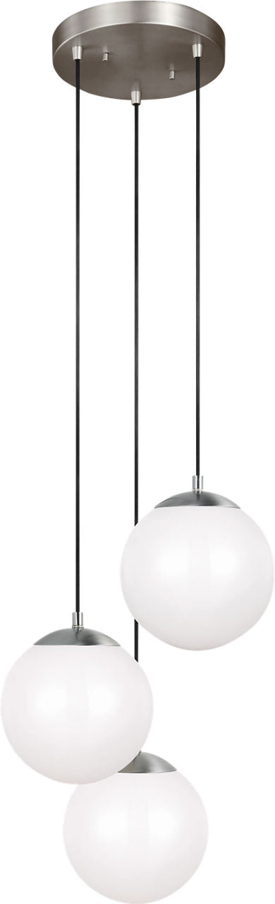 Generation Lighting 7449403-962 three light multi-port canopy in brushed nickel