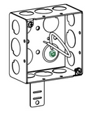 ORBIT 4SDB-50/75-PT-BSA 4" Square 2-1/8" Deep Electrical Box WITH P-Tail & Back Support