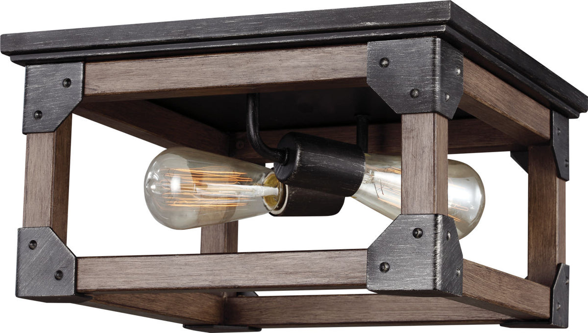 Generation Lighting Dunning 2 light flush mount ceiling light
