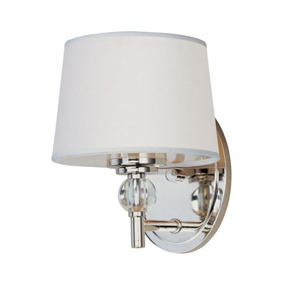 Maxim Lighting 12761WTPN Rondo 1 Light Wall Sconce in Polished Nickel