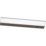 AFX Lighting T5L2-18RRB 18 Inch LED Under Cabinet Light In Rubbed Bronze With White Polycarbonate Diffuser