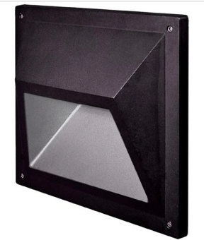 Dabmar Lighting DSL1115-L12-40K-B G24 LED Cast Aluminium Recessed Step Light, Wattage 12W, Color Temperature 40K, Voltage 120V-277V, Black