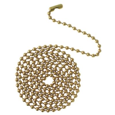 Westinghouse Lighting 7701200 12 inch solid brass beaded pull chain with connector