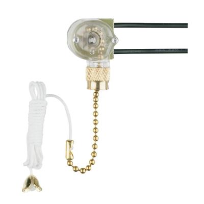 Westinghouse Lighting 7702300 fan light switch with polished brass pull chain