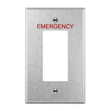 Enerlites 7731M-E 1-Gang Decorator, Mid-Size Stainless Steel Wall Plate