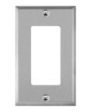 Enerlites 7731 Decorator/GFCI One-Gang Metal Wall Plate, Silver Finish