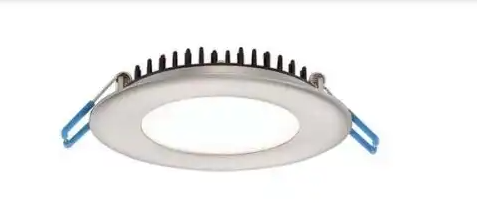 Eurofase Lighting 28988-021 4-in Round Recessed Light, Wattage 12W, Voltage 120V. Lumens 700lm, Color Temperature 3000K, Nickel Finish