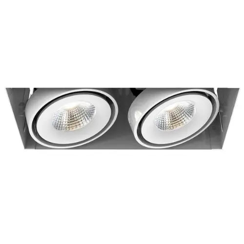 Eurofase Lighting TE612LED-30-4-02 8-in LED Recessed Downlight, 2-Light, Wide, Wattage 30W, Voltage 120V, Lumens 2580 lm, Color Temperature 3000K, White