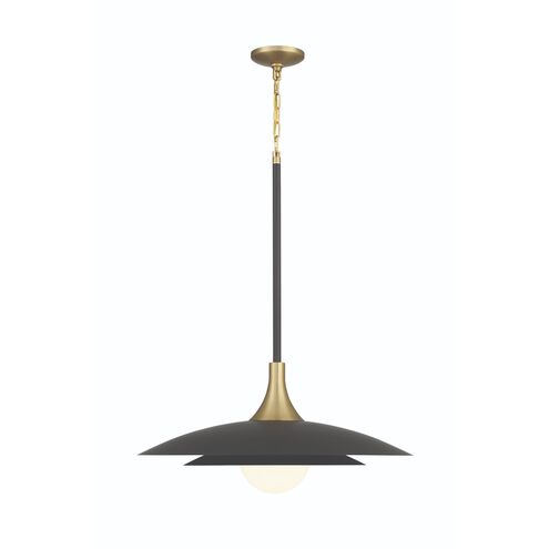 Eurofase Lighting 46785-046 Welsh LED 24 inch Pendant Ceiling Light, Wattage 15W, Black Finish