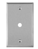 Enerlites 7741 Phone/Cable One-Gang Metal Wall Plate, Silver Finish