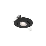 DALS Lighting FGM2-CC-BK Pivot 2" LED Gimbal Downlight - 90° Tilt - CCT Selectable, Voltage 120V, Black Finish