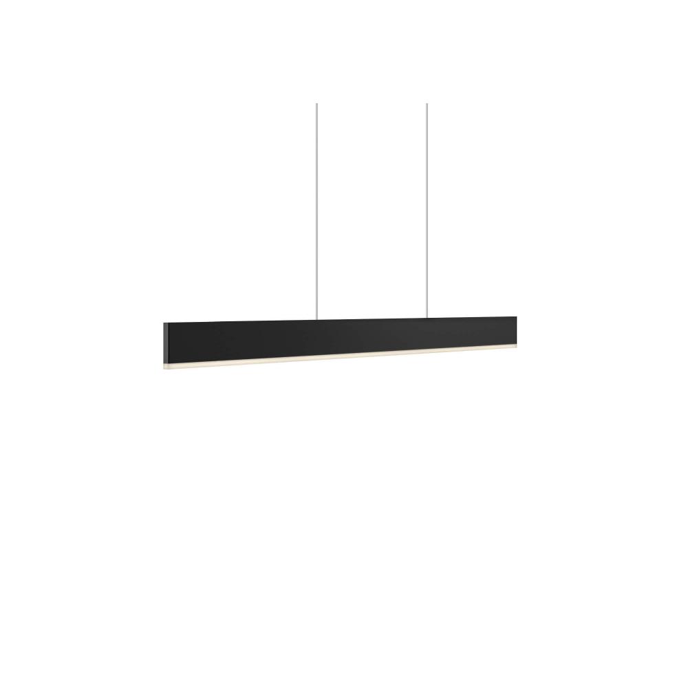 DALS Lighting SPD72-CC-BK 72" White LED Linear Pendant, Wattage 54W, Multi-Color Temperature, 2300 Lumens, Voltage 120-277V, Black Finish