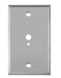 Enerlites 7781 Phone/Cable One-Gang Metal Wall Plate, Silver Finish