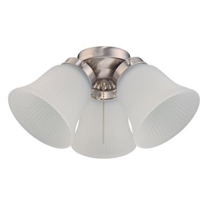 Westinghouse Lighting 7784900 3 light brushed nickel ceiling fan light kit