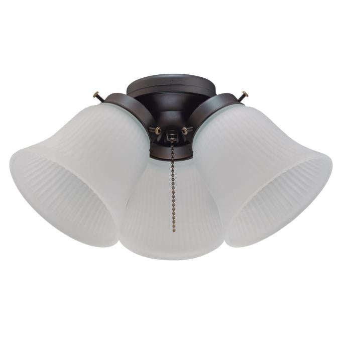 Westinghouse Lighting 7785000 3 light LED ceiling fan light kit in oil rubbed bronze