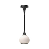 Alora Lighting PD524006MBOP Hazel 1 Light 7 inch Mini Pendant in Matte Black with Opal Glass