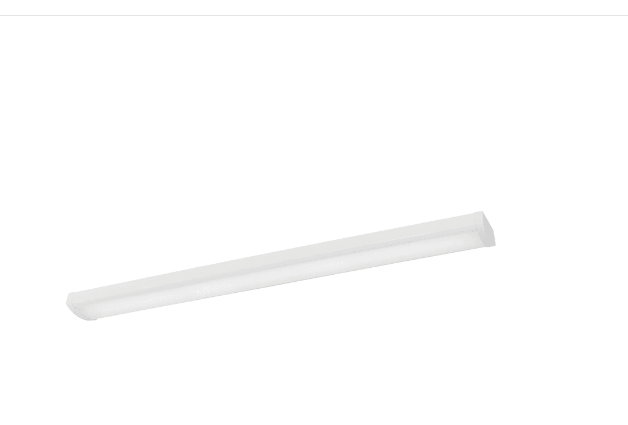 AFX Lighting SHAL054840LAJMV-BB Shaw 48" Wide LED Flush Mount Ceiling Fixture with Battery Backup, White Finish