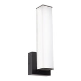 AFX Lighting TADS0514LAJMVBK Tad 14 Inch Tall CCT LED Wall Sconce In Black With Frosted Acrylic Diffuser