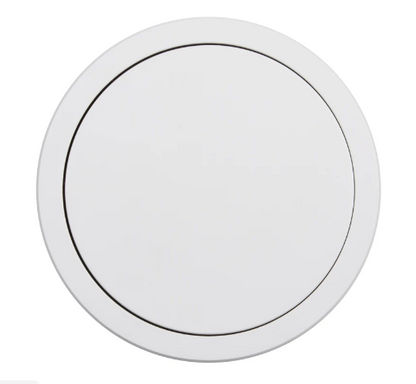 Lew Electric PUR20GACBTQD-RWT Kitchen Round Pop Up GFCI, Speaker, USB-A/C, QI, White Plastic