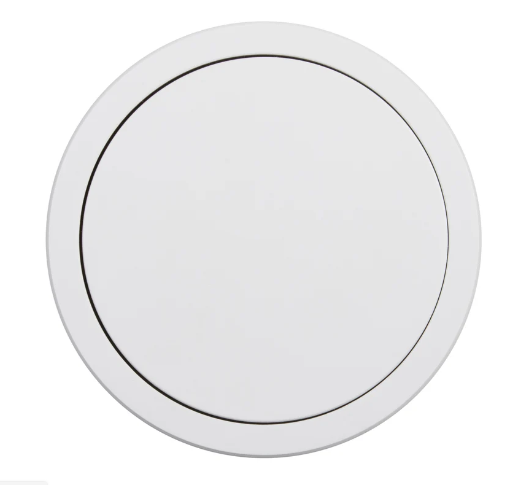 Lew Electric PUR20GACBTQD-RWT Kitchen Round Pop Up GFCI, Speaker, USB-A/C, QI, White Plastic