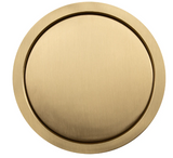 Lew Electric PUR20GD-B Round Kitchen Pop Up Outlet, GFCI, Brass