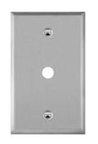 Enerlites 7841 Phone/Cable One-Gang Metal Wall Plate, Stainless Steel Finish
