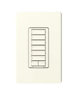 Lutron RRD-HN6BRL-BI RadioRA 2 seeTouch CL Hybrid Keypad, 6 Button w/ Raise-Lower, Biscuit
