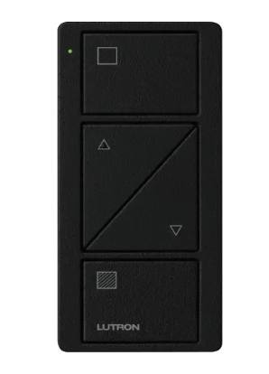 Lutron PJ2-2BRL-TMN-S01 2-Button Pico Smart Remote with Raise/Lower, Shade Icons, Midnight Finish