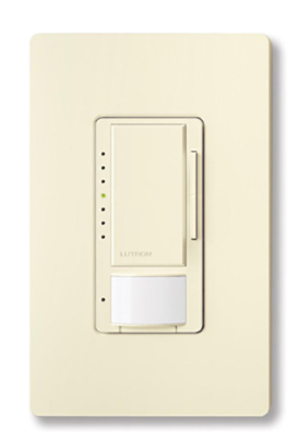 Lutron MRF2S-8SDV010-LA Maestro RF 0–10 V Sensor Dimmer/RF Sensor Switch, Light Almond Finish