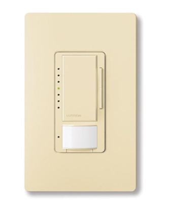 Lutron MRF2S-8SDV010-IV Maestro RF 0–10 V Sensor Dimmer/RF Sensor Switch, Ivory Finish