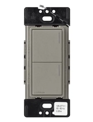 Lutron RRST-HN2B-CS RadioRA 3 Sunnata RF Hybrid Keypad, 2 Button, Cobblestone Finish