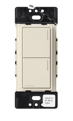 Lutron RRST-HN2B-PM RadioRA 3 Sunnata RF Hybrid Keypad, 2 Button, Pumice Finish