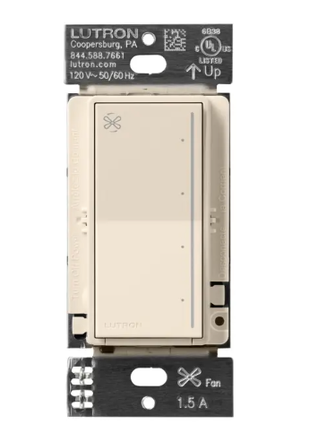Lutron RRST-ANF-LA RadioRA 3 Sunnata Fan Control, Light Almond Finish