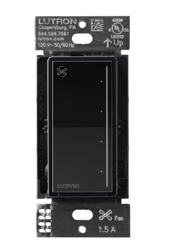 Lutron RRST-ANF-BL RadioRA 3 Sunnata Fan Control, Black