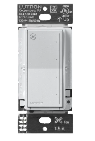 Lutron RRST-ANF-MI RadioRA 3 Sunnata Fan Control, Mist Finish