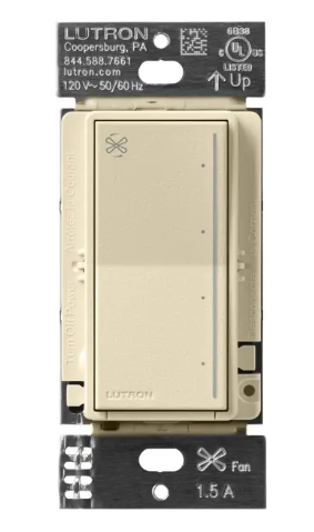 Lutron RRST-ANF-SD RadioRA 3 Sunnata Fan Control, Sand Finish