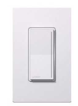 Lutron STCL-153MRH-WH Sunnata LED+ Dimmer Switch and Accessory Switch, 3-Way Kit, 150W LED, No Neutral Required,120V, White