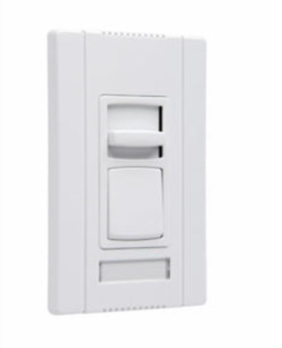 Wattstopper CD1103PNAW Slide-to-OFF Single Pole/3Way Dimmer with Preset, Wattage 1100W, White
