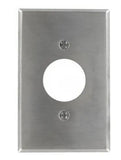 Enerlites 7861 One-Gang TL Single Receptacle Metal Wall Plate, Stainless Steel Finish