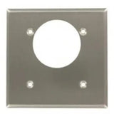 Enerlites 7892 Two-Gang Power Outlet Receptacle Wall Plate, Silver Finish