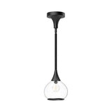 Alora Lighting PD524006MBCL Hazel 1 Light 7 inch Mini Pendant in Matte Black with Clear Glass